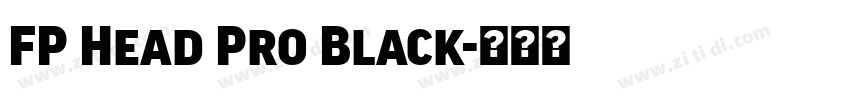 FP Head Pro Black字体转换